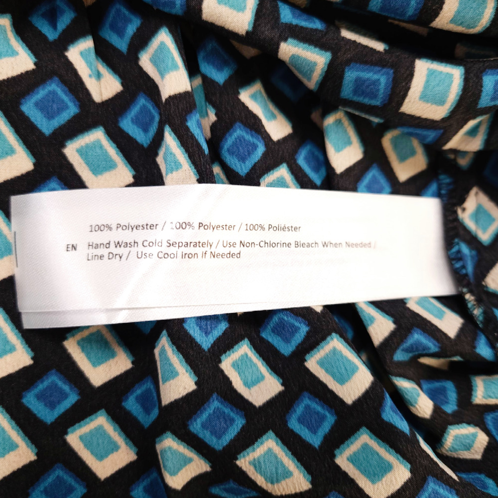 NWT Band Of The Free Colette Diamond Print Ruffle Hem Mini Skirt Preppy Teal L - Picture 8 of 10